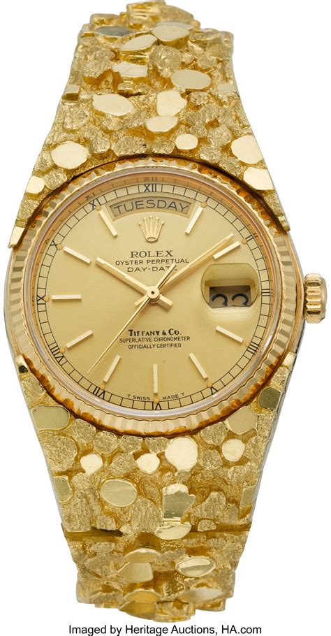 rolex gold nugget band